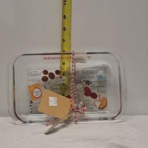 Glass Baking Dish with Recipe Design
